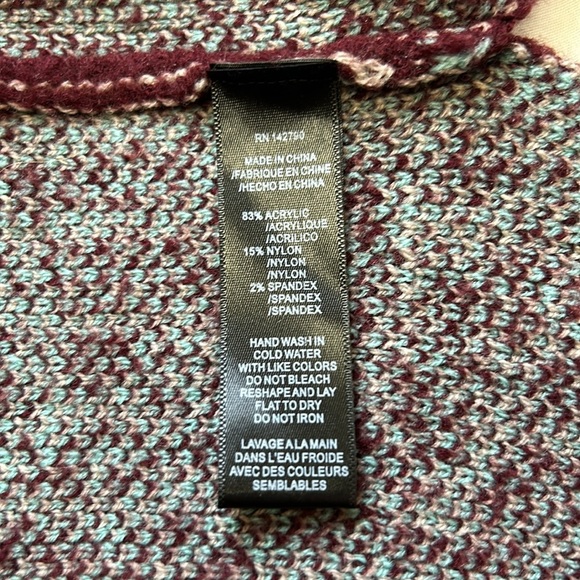 BCBG MaxSport Floral Cardigan Sweater Open Front Long S - Picture 8 of 9